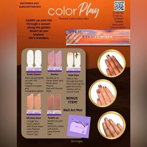 September Color Street Sunset Rider 2023 subscription box color play